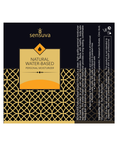 Sensuva Natural Water Based Moisturizer Butter Rum